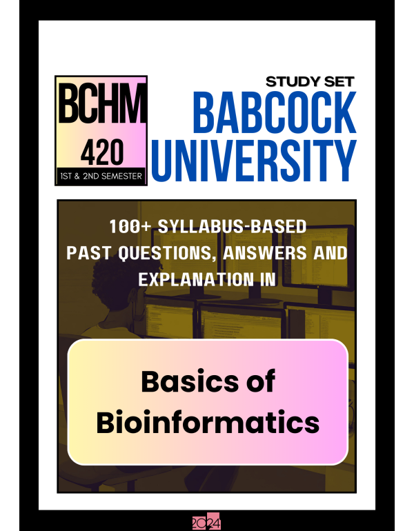Basics of Bioinformatics Study Set