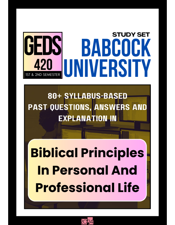 Biblical Principles In Personal And Professional L...