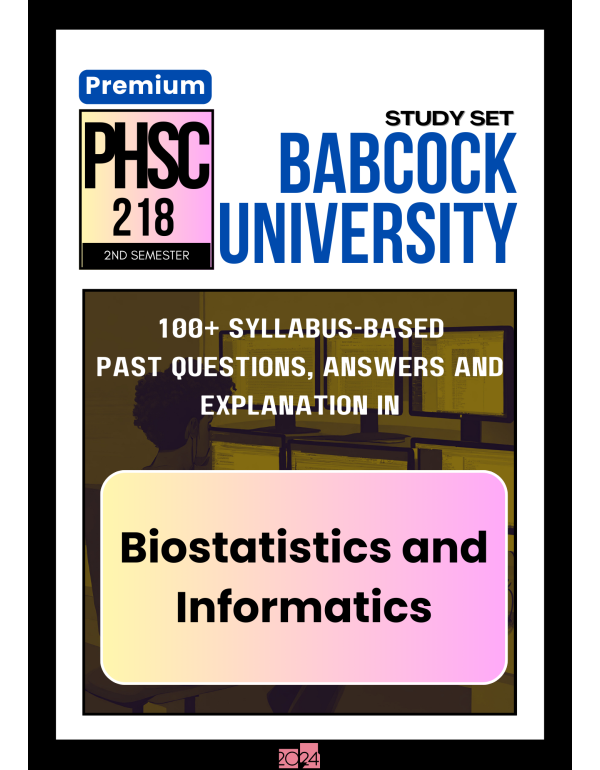 Biostatistics and Informatics Premium Study Set