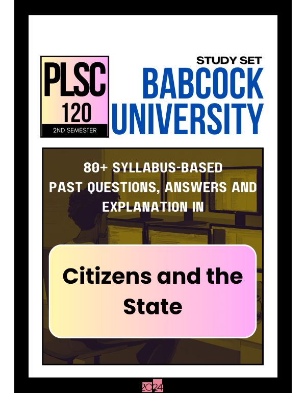 Citizens  and the State Study Set