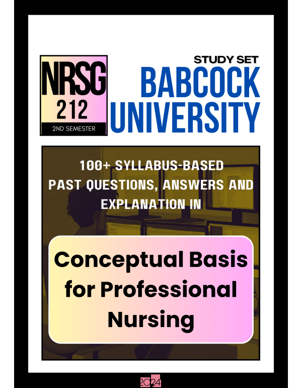 Conceptual Basis for Professional Nursing Study Se...