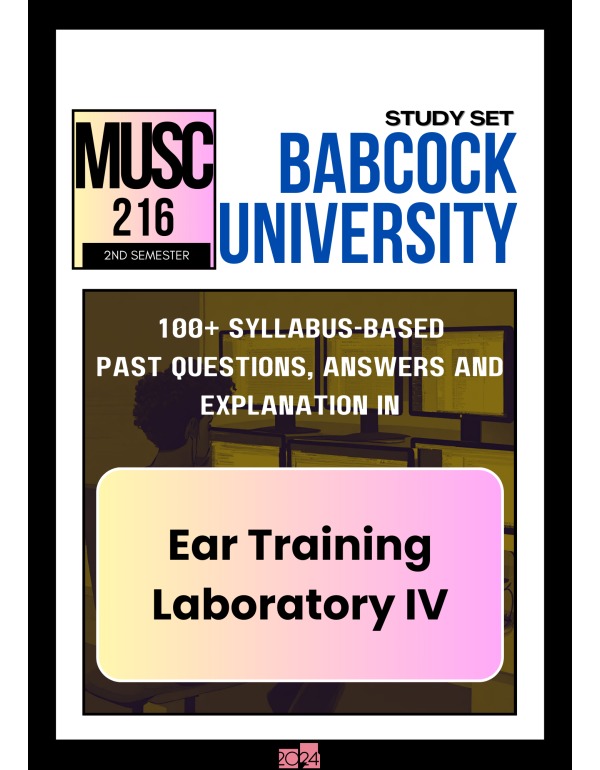 Ear Training Laboratory IV Study Set