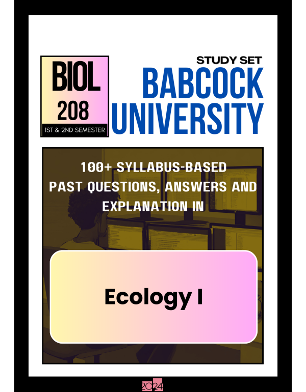 Ecology I Study Set