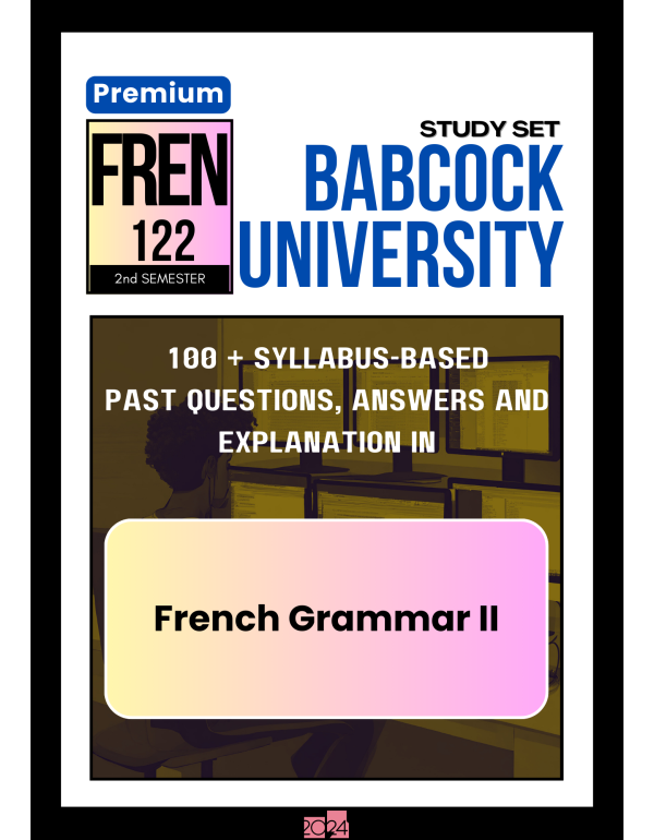 French Grammar II Premium Study Set
