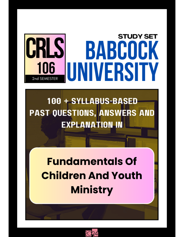 Fundamentals Of Children And Youth Ministry Study ...