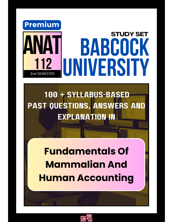 Fundamentals Of Mammalian And Human Accounting Pre...