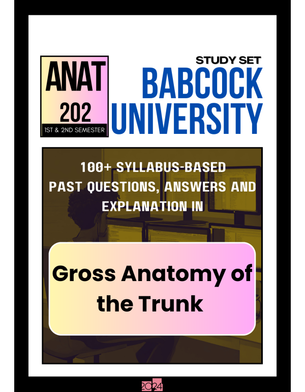 Gross Anatomy of the Trunk Study Set