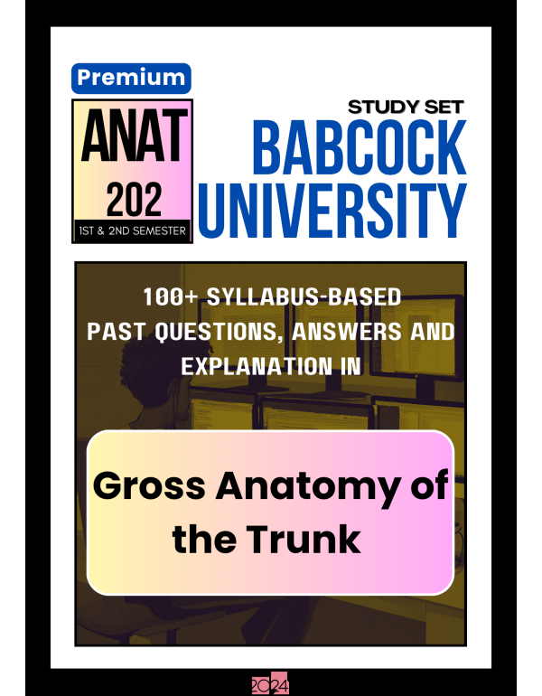 Gross Anatomy of the Trunk Premium Study Set