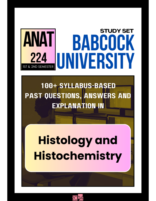 Histology and Histochemistry Study Set