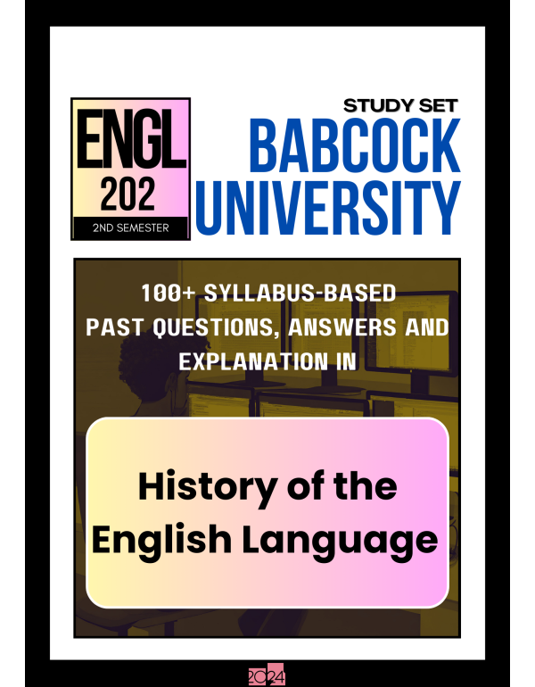 History of the English Language Study Set