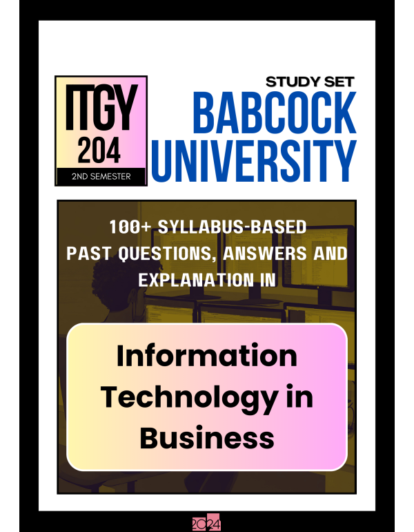 Information Technology in Business Study Set