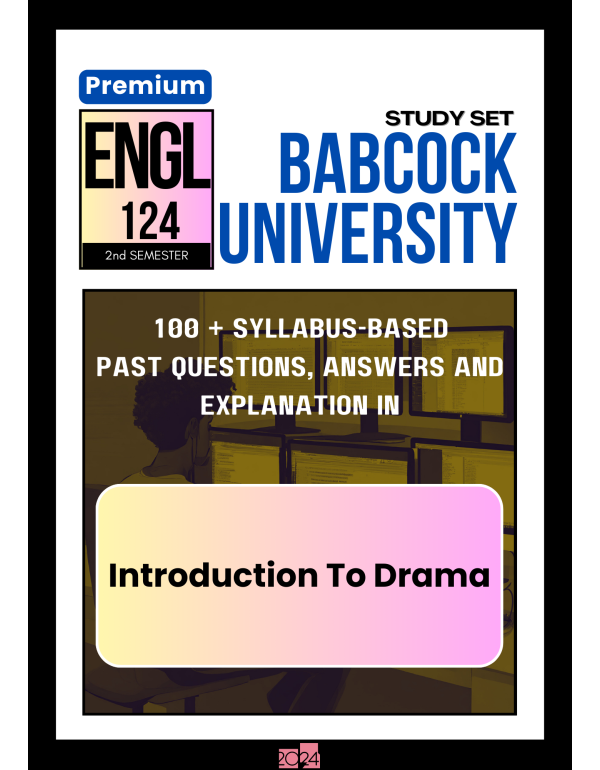 Introduction To Drama Premium Study Set