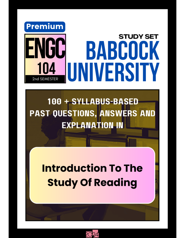 Introduction To The Study Of Reading Premium Study...
