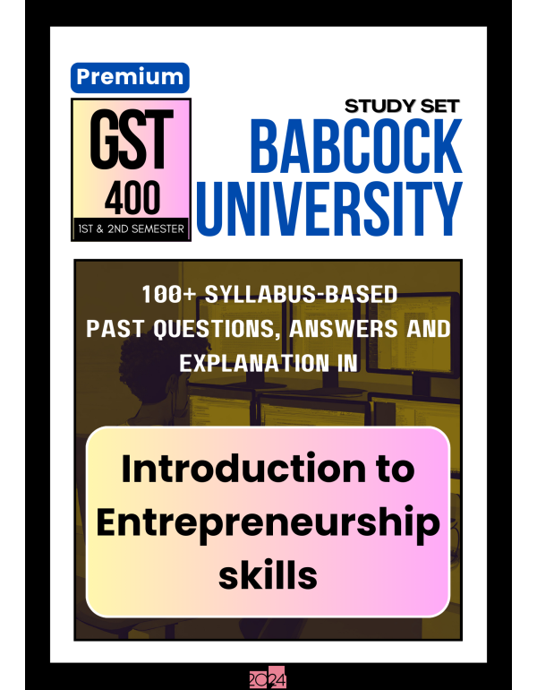 Introduction To Entrepreneurship Skills Study Set