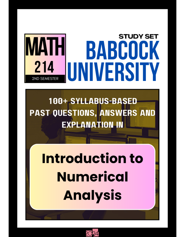 Introduction to Numerical Analysis Study Set