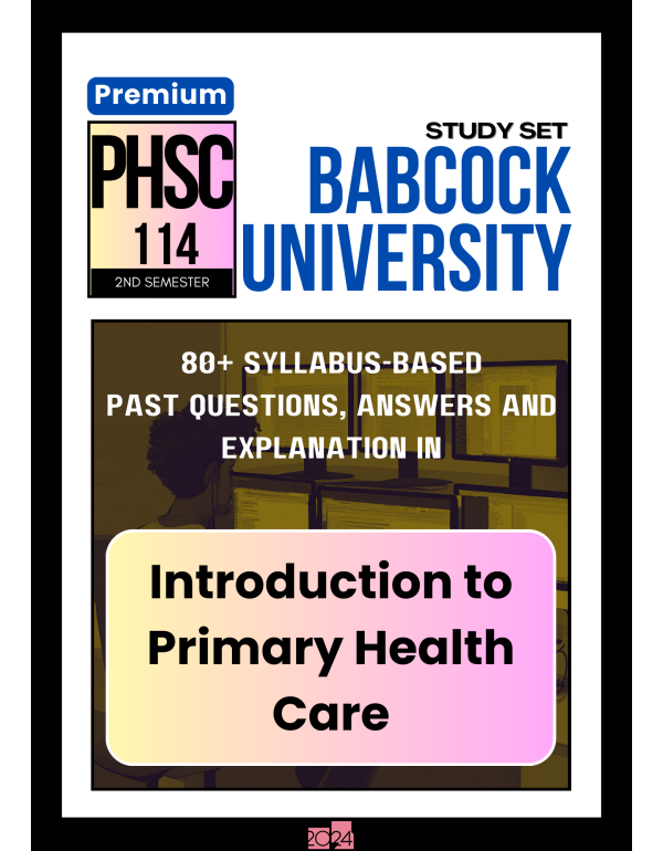 Introduction to Primary Health Care Premium Study ...