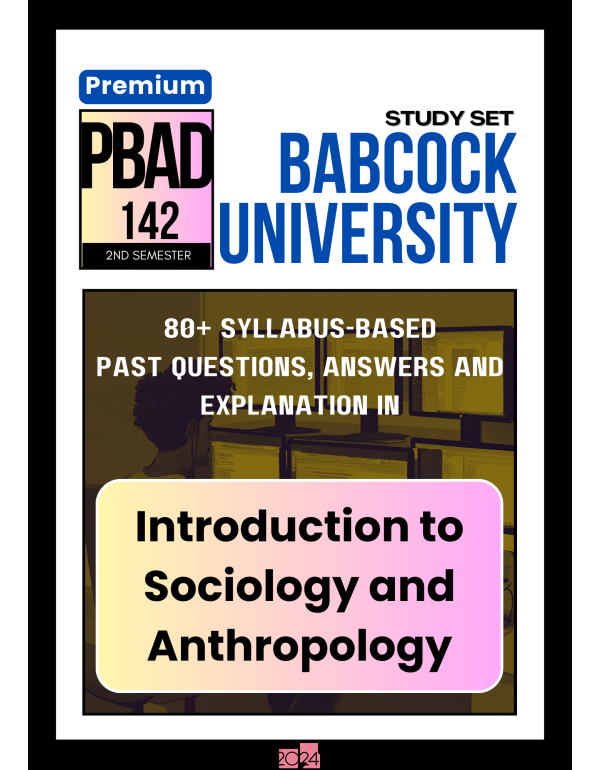 Introduction to Sociology and Anthropology Premium...