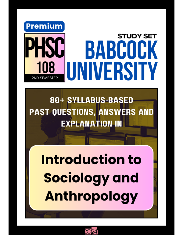 Introduction to Sociology and Anthropology Premium...