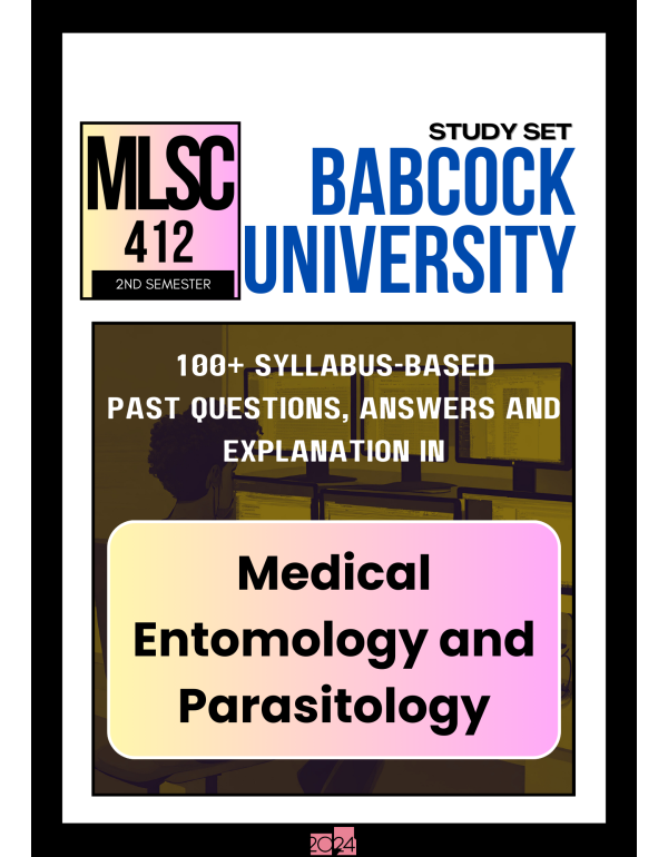 MEDICAL ENTOMOLOGY AND PARASITOLOGY Study Set