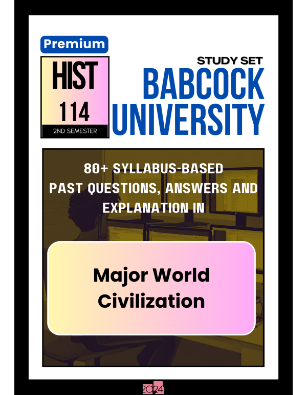 Major World Civilization Premium Study Set