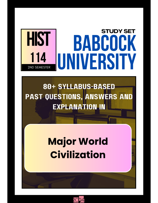 Major World Civilization Study Set