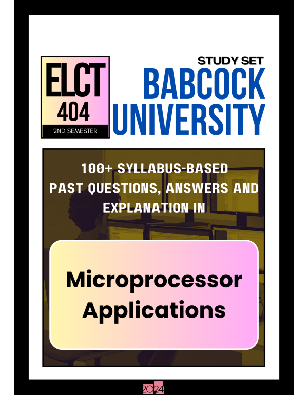 Microprocessor Applications Study Set