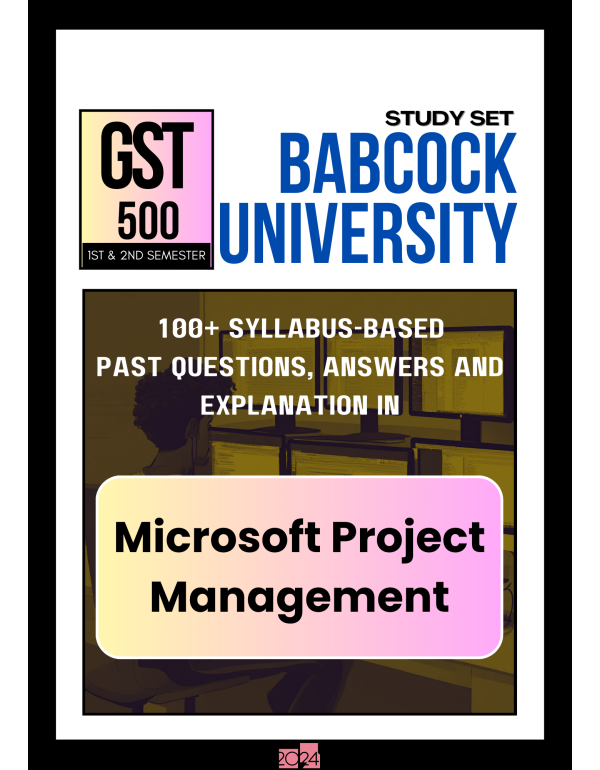 Microsoft Project Management Study Set