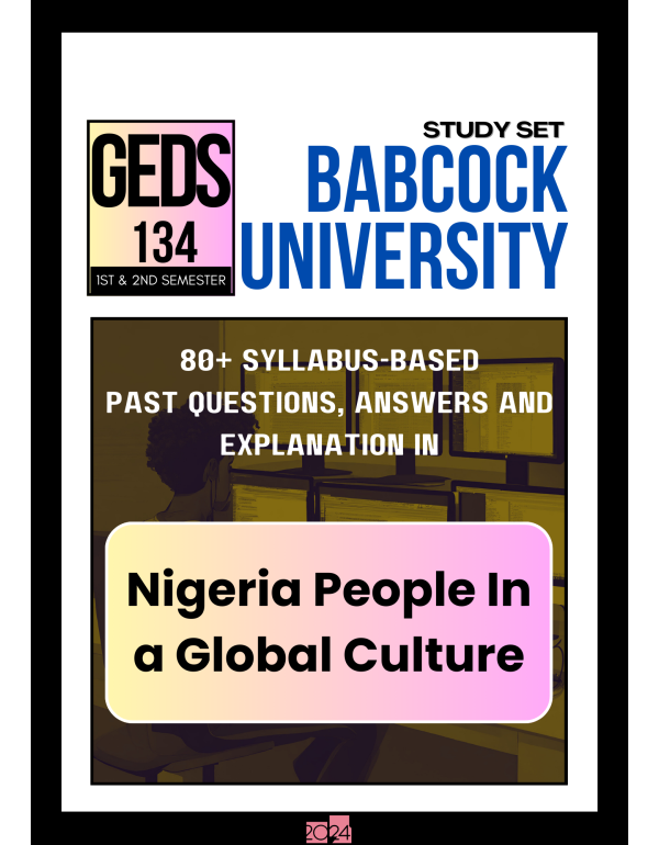 Nigeria People In a Global Culture Study Set