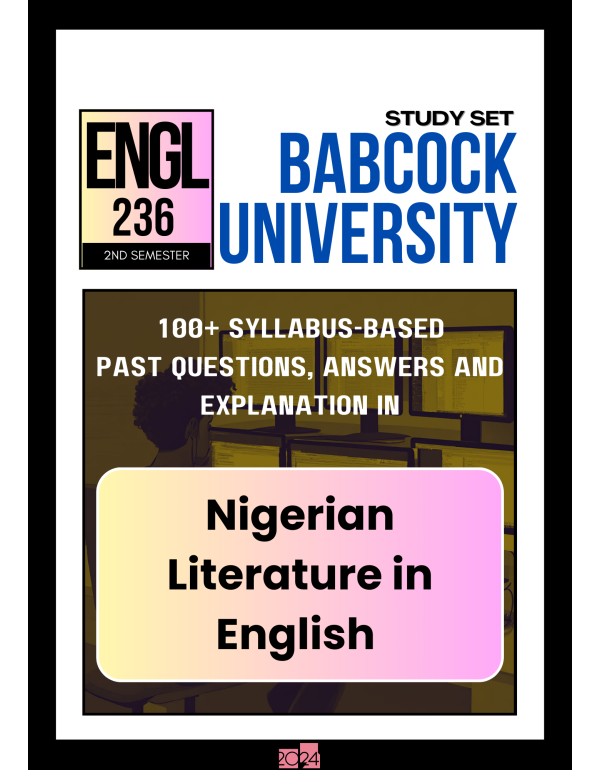 Nigerian Literature in English Study Set