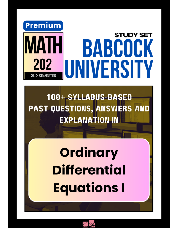 Ordinary Differential Equations I Premium Study Se...