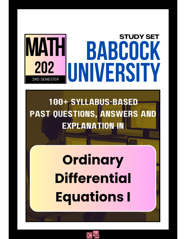 Ordinary Differential Equations I Study Set