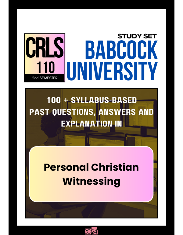 Personal Christian Witnessing Study Set