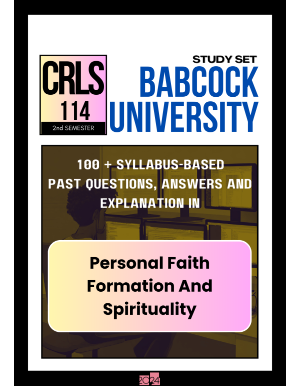 Personal Faith Formation And Spirituality Study Se...