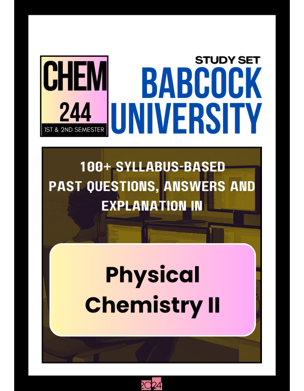 Physical Chemistry II Study Set