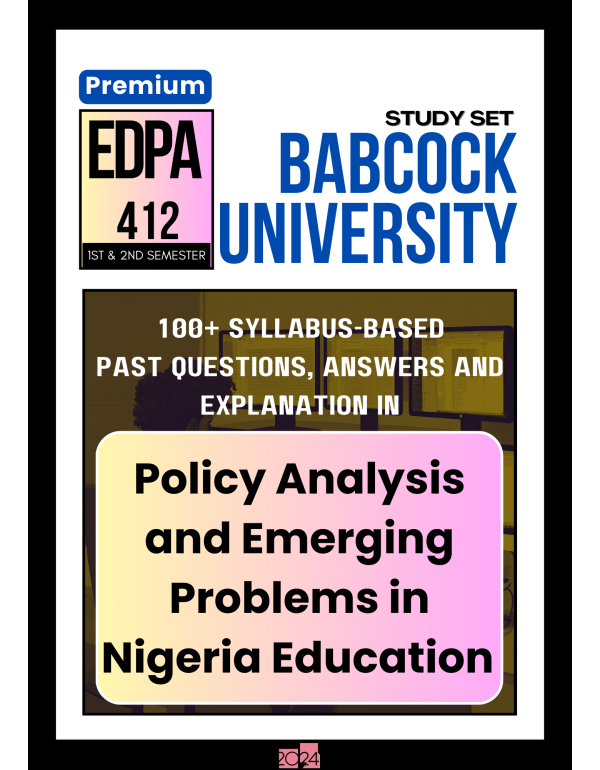 Policy Analysis and Emerging Problems in Nigeria E...