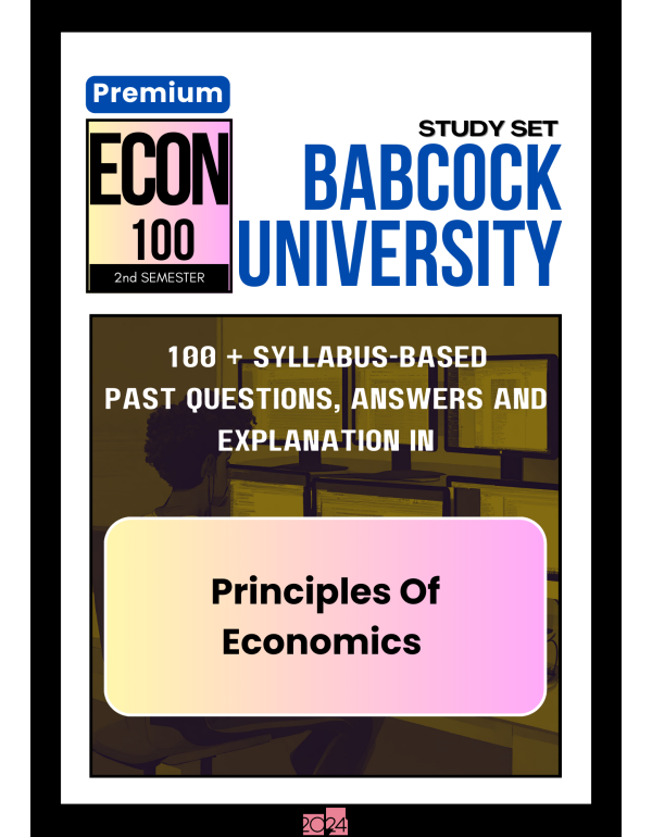 Principles Of Economics Premium Study Set