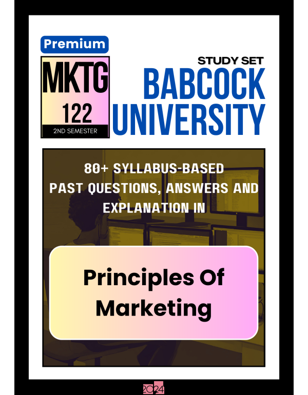 Principles Of Marketing Premium Study Set