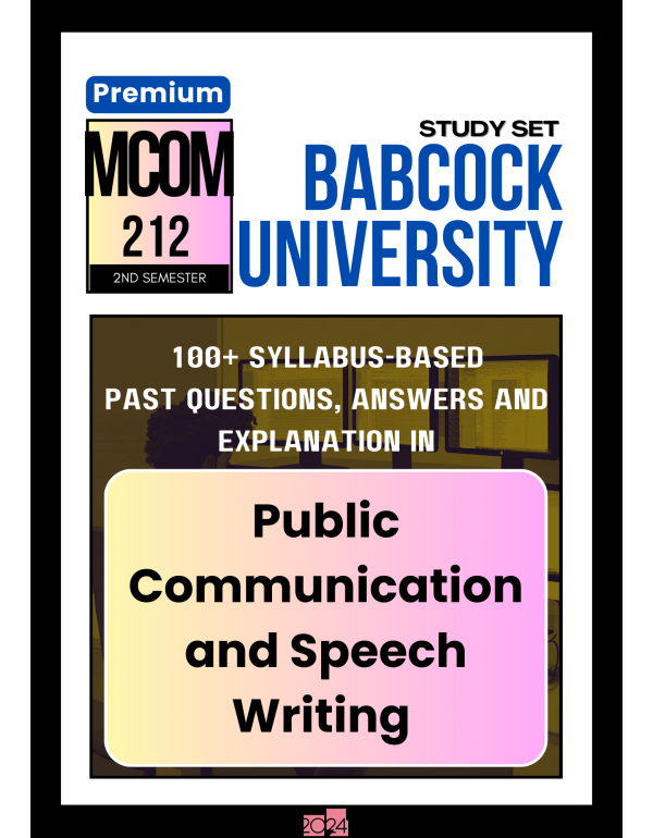 Public Communication and Speech Writing Premium St...