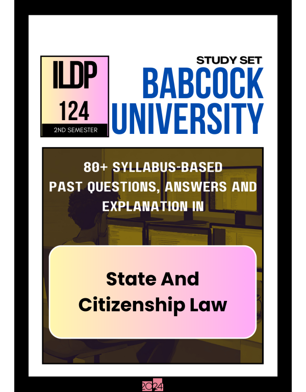 State And Citizenship Law Study Set