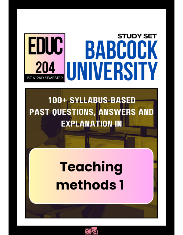 Teaching methods 1 Study Set