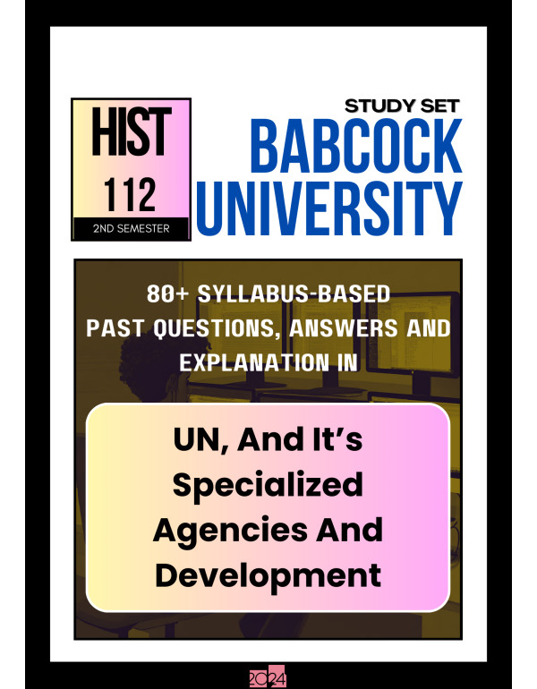 UN, And It's Specialized Agencies And Development ...