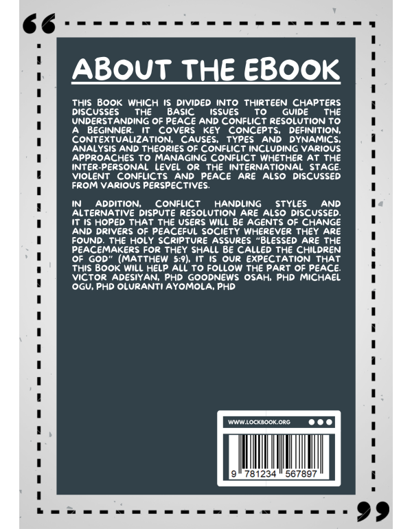 Peace and Conflict Resolution