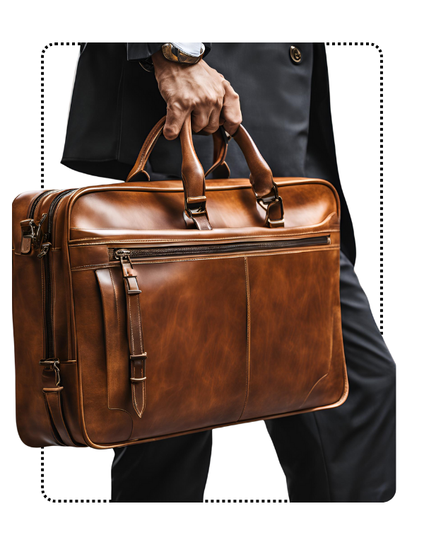 Leather Briefcase Men