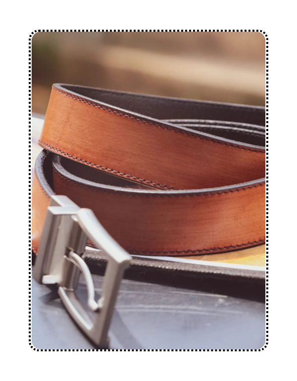 Brown Leather Belt Men