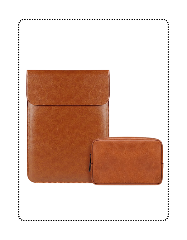 Brown Leather Laptop Sleeve